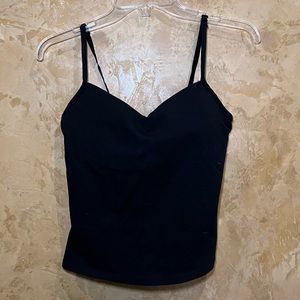 Steve Black V-Neck Camisole Tank Top with built in Bra, size Medium